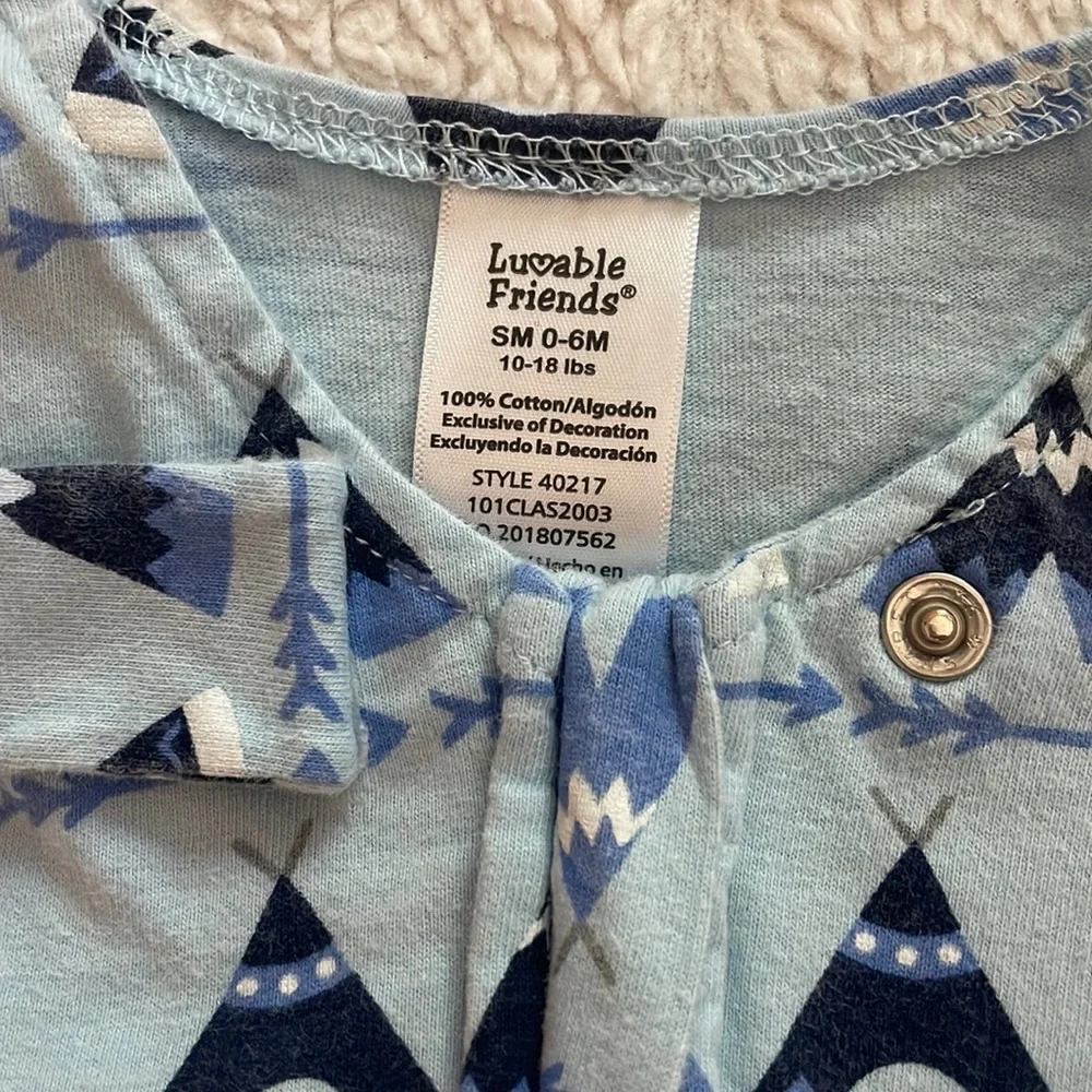 Luvable Friends Baby Sleep Sack Sz 0-6M